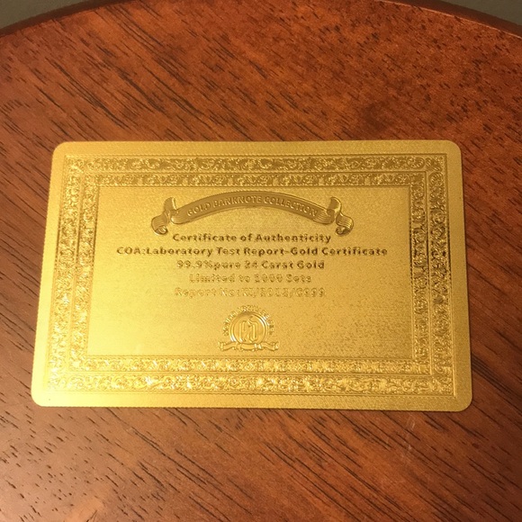 NEW!💯BATMAN &JUSTICE LEAQUE 24k GOLD NOVELTY NOTE w/CERTIFICATE OF AUTHENTICITY - Picture 3 of 4